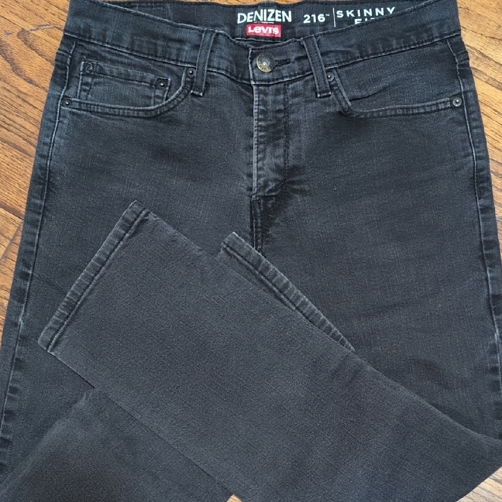 Levi's Men's Dark Gray/Black Skinny Jeans